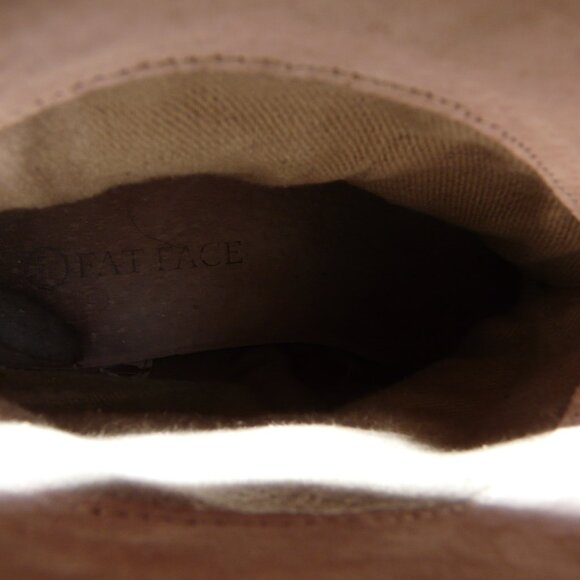 FAT FACE LADIES Pull On SUEDE LEATHER ZIP ANKLE SHORT BOOTS 7.5 EU 38 - Picture 8 of 13